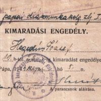 Kimaradási engedély 1944