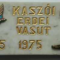 Kaszói erdei vasút 1955-1975 emlék