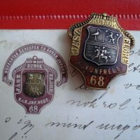 Császári és királyi 68. jászkun gyalogezred jelvénye és levelező lapja